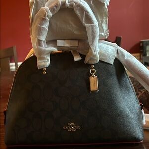 Coach 1941 brown signature Katy top handle bag.  Brand new w/tags.